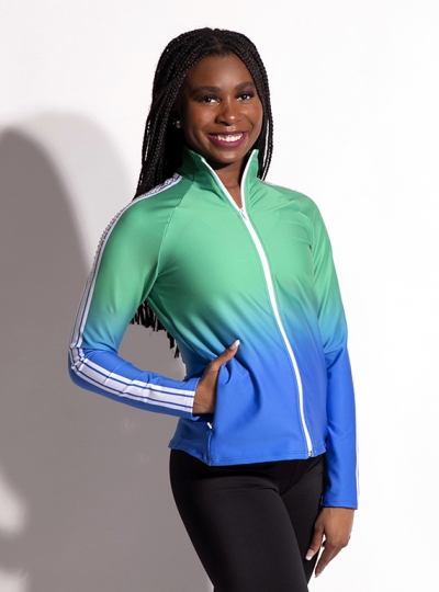 Axel Raglan Ombre Stripe Jacket