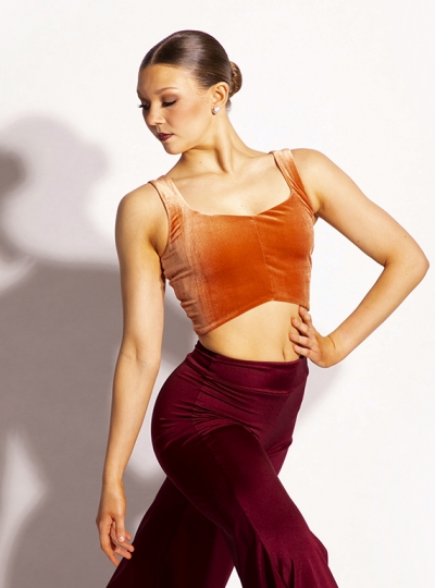 Hannah Velvet Crop