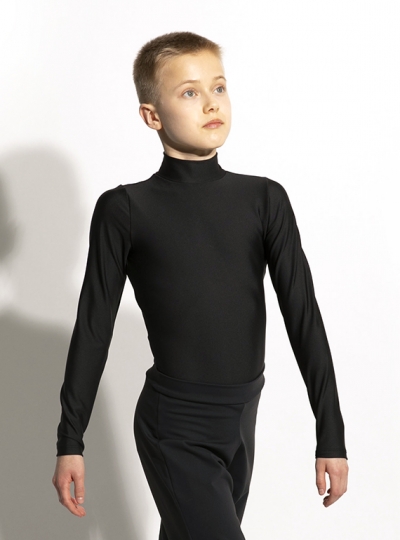 Dri-Stretch Long Sleeve Mock Neck Leotard- Men & Boys