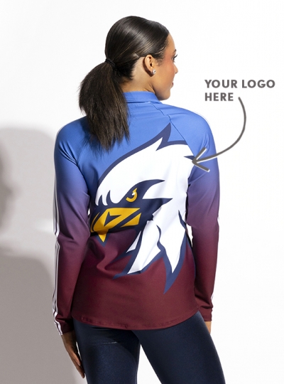 Axel Raglan Ombre Stripe Jacket Custom Logo