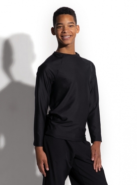 Crew Neck Raglan Long Sleeve Shirt - Men & Boys