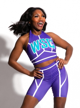 Cheer midriff top tops