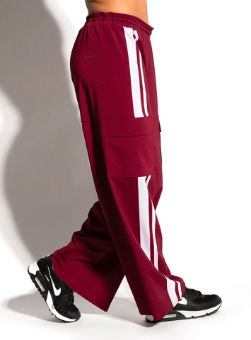 Cargo pants with red stripe shop