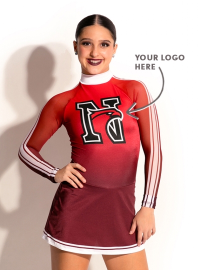 Ombre Stripe Pom Dress Custom Logo