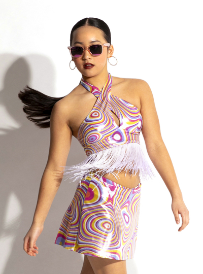 864 Psychedelic Wavy Crop
