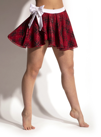 Ginger Glitter Mesh Wrap Skirt