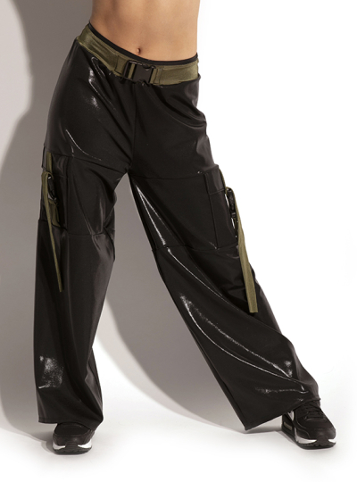 Buckle Shine Cargo Pants