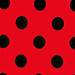 Print - Dot Red/Black