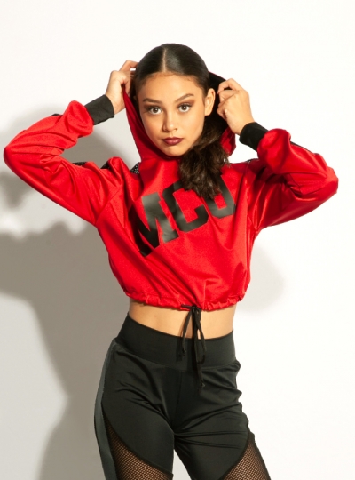 Statement Cropped Hoodie