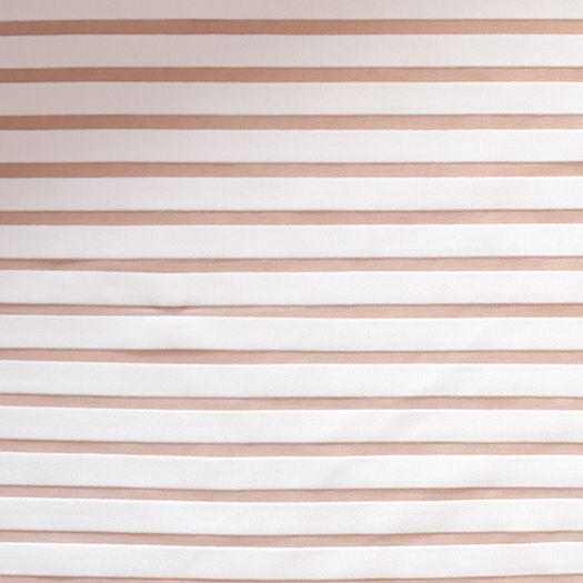Striped Mesh - White